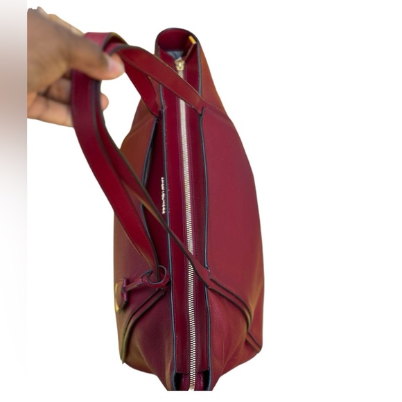 Michael Kors Burgundy Large Leather Tote - Picture 14 of 16